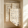 Beige 4-Pack 80-Pocket Double-Sided Jewellery Organiser