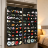 80-Pocket Open-Top Double-Sided Hanging Jewellery Organiser