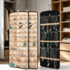 Black 2-Pack 39-Pocket 30-Hook Double-Sided Organiser