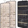 48-Pocket 36-Hook Double-Sided Hanging Jewellery Set of 2