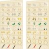 80-Pocket Double-Sided Hanging Jewellery Storage Organiser