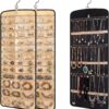 43-Pocket 21-Hook Anti-Tangle Hanging Jewellery Set of 2