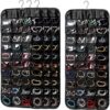 80-Pocket Swivel-Hook Double-Sided Hanging Jewellery Set of 4