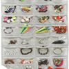 80-Pocket 5-Size Grey Hanging Jewellery Organiser